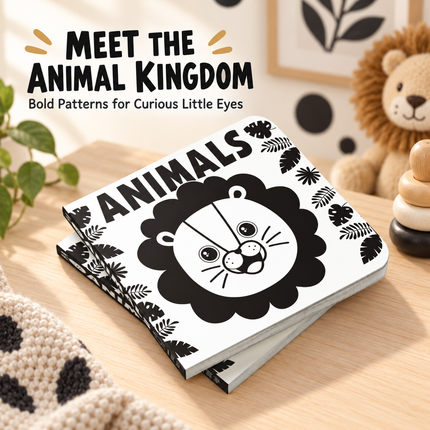 High Contrast Baby Board Book Series for Newborns Shapes Numbers Animals Early Learning