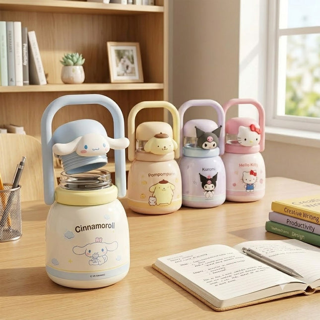 Sanrio Character Insulated Bottle 600ml Stainless Steel Hot Cold Travel Cup