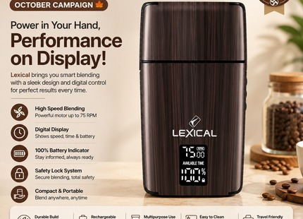 Lexical Electric Shavers Collection | Electric Shaver 1200mAh 3W Battery 1200mAh | Models LSR-5750 | Men Shaver | Rechargeable Shaver | Grooming Razor | Personal Care