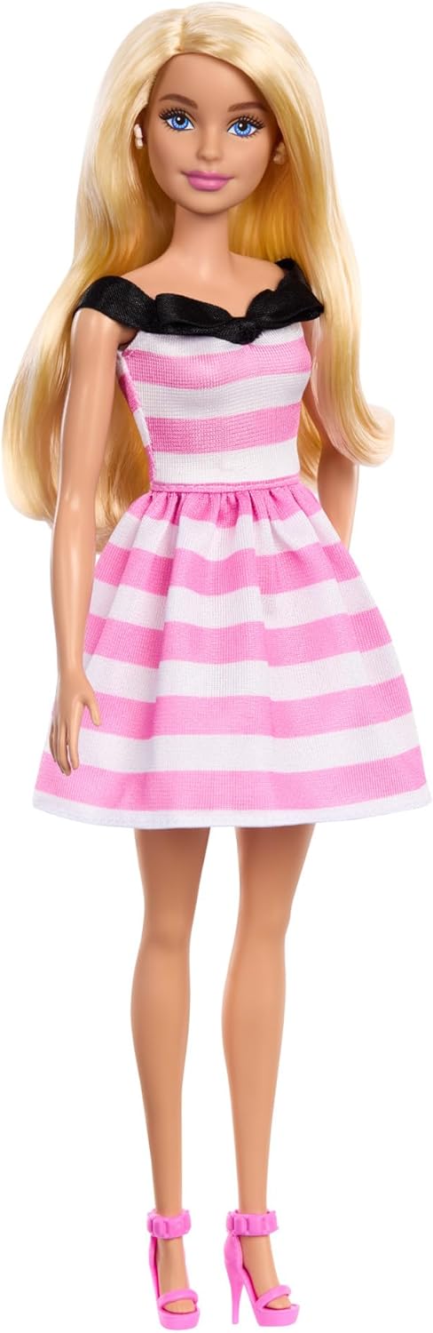 Barbie 65th Anniversary Collector Doll – Signature Iconic Style, Premium Collectible Fashion Doll for Kids & Fans – HTH66