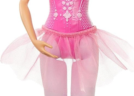 Barbie Ballerina Doll - Blonde with Removable Pink Tutu, Sculpted Toe Shoes & Ballet Arms, Dance Fashion Doll - GJL59