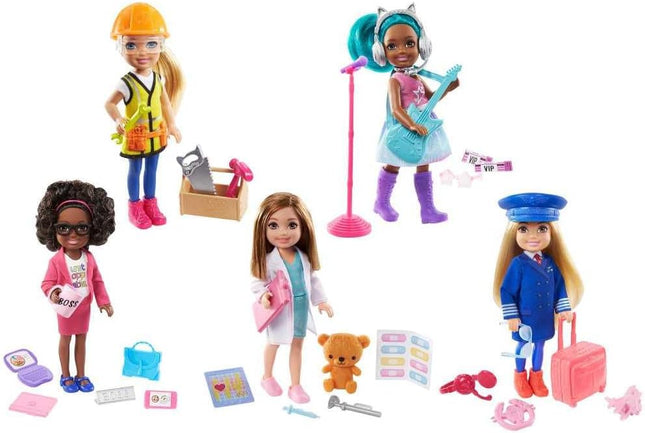 Barbie Chelsea You Can Be Anything Career Doll Assortment – Profession-Themed Small Doll (Styles May Vary) – GTN86
