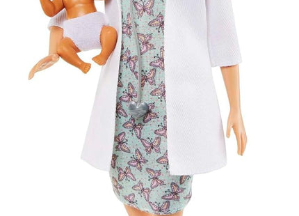 Barbie You Can Be Anything Doctor Doll - Blonde Fashion Doll in Medical Coat with Doctor Accessories, Career...