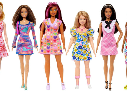 Barbie Fashionistas Doll Assortment - Diverse Fashion Dolls Celebrating Inclusivity (Styles May Vary) - FBR37