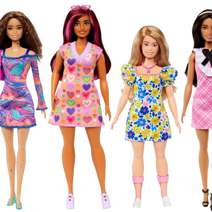 Barbie Fashionistas Doll Assortment - Diverse Fashion Dolls Celebrating Inclusivity (Styles May Vary) - FBR37