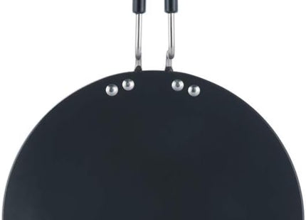 Vinod Cookware Hard Anodized Cooking Griddle (Tawa) - Anodized Aluminum Griddle Pan - Non Stick Pan with Anti Scratch Surface - (Black) - (11 IN / 28 CM)