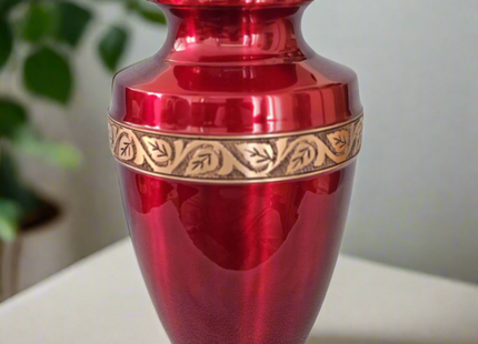 Royal Rapture Urn for ashes Cremation Funeral Memorial Love Urns Decorative Human Adult Child Heart Jar 10" Large (RJM08)