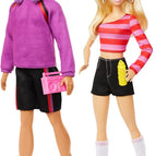 HXK90 - Barbie Fashionistas 65th Anniversary Set - 2 Ken Roller-Skating Fashion Dolls wi