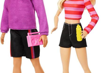 Barbie Fashionistas 65th Anniversary Set - 2 Ken Roller-Skating Fashion Dolls with 6 Accessories, Collectible Gift...