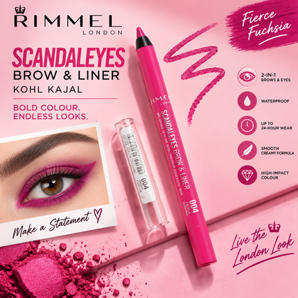 Rimmel London Makeup Collection Waterproof Kajal Eyeliner Eyebrow Pencil Brow Definer