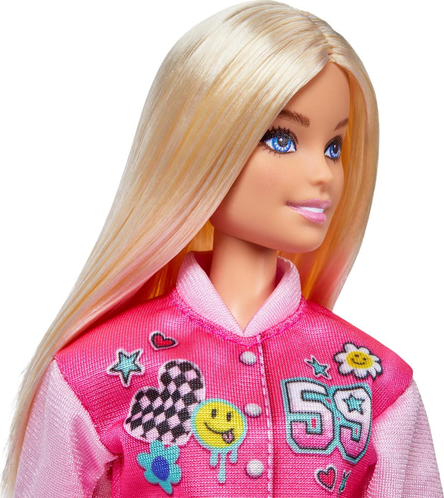 Barbie I Love School Doll with Accessories – School-Themed Outfit, Backpack & Laptop, Imaginative Role-Play Set – HRG84