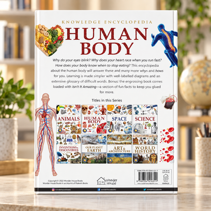 Human Body Book for Kids Anatomy Science Encyclopedia Organs Facts Learning Guide