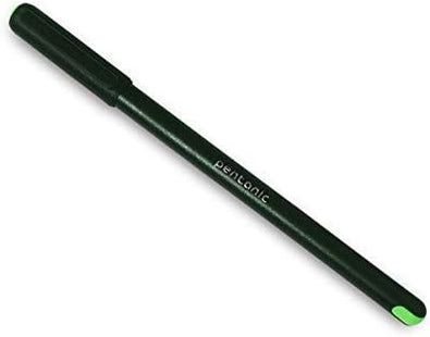 Pentonic Ball Pen Blister Pack | 0.7 mm Tip Size | Smooth Writing, Sleek Matte Finish | Use For School, office | Black Body, Multicolor Ink, Pack of 10