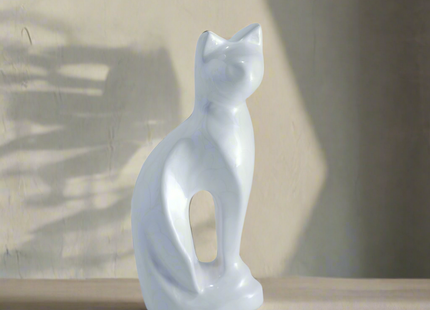 Royal Rapture Cat Kitty Figurine Pet Urn For Ashes Cremation Funeral Memorial Love Urns decorative Alloy 9" (RCM01)