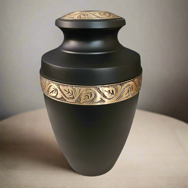 Royal Rapture Urn for ashes Cremation Funeral Memorial Love Urns Decorative Human Adult Child Heart Jar 10" Large (RJM08)