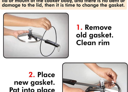 Hawkins & Futura Pressure Cooker Gasket Sealing Rings – Replacement Gaskets for 2L to 22L Cookers