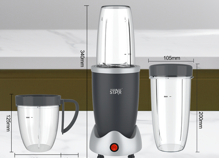 Winning Star Blenders Collection | 3-in-1 Portable Blender 0.95L 900W EU Plug Silver, 3-in-1 Portable Blender 0.95L 900W UK Plug Silver, 4-in-1 Blender 1.8L 600W EU Plug Silver, 4-in-1 Blender 1.8L 600W UK Plug Silver | Models ST-5557, ST-5557,...