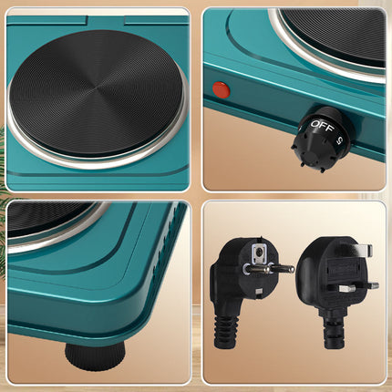 Winning Star 1000W 2000W Electric Hot Plate Single, Double Burner Cooktop Portable