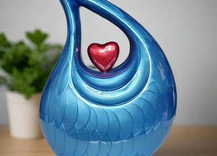 Royal Rapture Urn for ashes Cremation Memorial funeral Teardrop Jar Love Urns decorative Human Adult Child 12" Large (RT02)