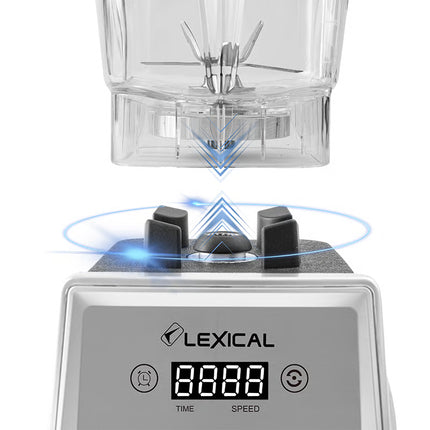 Lexical Germany 2400W 2 in 1 Professional Blender Mixer Grinder Juicer Mixie with 3L Jar LED Touch Control 9 Speed Levels Pulse Function Stainless Steel Blades