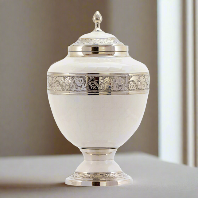 Royal Rapture Adult Urns For Ashes Cremation Funeral Memorial Handcrafted Adult  Love Urns Decorative Brass 10" Large(RJM10)