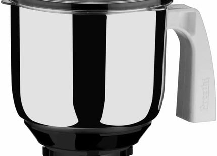 Preethi Mixer Grinder Jar MGA 504 / MGA 511 / MGA 514  Compatible with Blue Leaf Diamond, Platinum, Popular Galaxy  Chutney Jar, Dry Jar, Liquid Jar  4‑Pin Jar for All Models