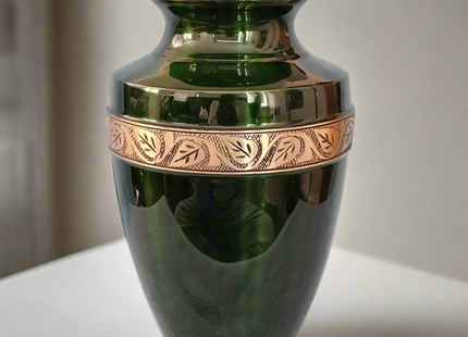 Royal Rapture Urn for ashes Cremation Funeral Memorial Love Urns Decorative Human Adult Child Heart Jar 10" Large (RJM08)
