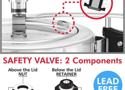 Hawkins & Futura Pressure Cooker Replacement Parts – Safety Valves, Pressure Regulators, Vent Weight & Repair Kit
