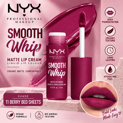 NYX Professional Makeup Lip Makeup Collection Smooth Whip Matte Lip Cream & This Is Milky Gloss
