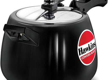 HAWKINS Hard Anodised Pressure Cooker, Aluminum, Contura Black