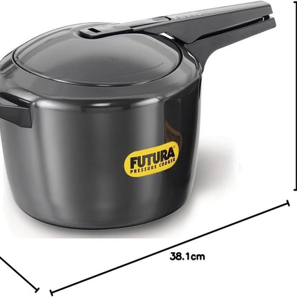 Futura by Hawkins Hard Anodized Pressure Cooker 2L 4L 5L 9L Black Cooker Everyday Cooking