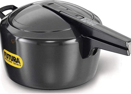 HAWKINS Futura Pressure Cooker, Hard Anodised Inner Lid Pressure Cooker, Small Cooker, Black