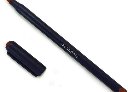 Pentonic Ball Pen Blister Pack | 0.7 mm Tip Size | Smooth Writing, Sleek Matte Finish | Use For School, office | Black Body, Multicolor Ink, Pack of 10