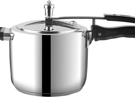 Vinod Pressure Cooker Stainless Steel, Outer Lid Induction Base Cooker, Indian, Sandwich Bottom, Cooking, Soups, and Rice Recipes, Quinoa (7 Litres)