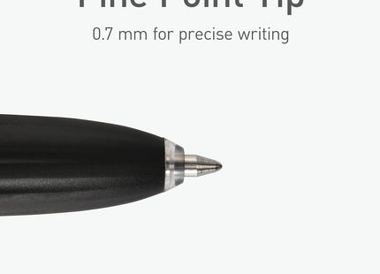 Pentonic GR-T Retractable Gel Pens, 10 Count, Black Ink, 0.7 mm Fine Point, Smooth Writing For Journaling, Note Taking, Office & School (1002363)