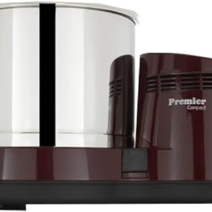 Premier Compact 2L Table Top Wet Grinder 110V with Atta Kneader and Coconut Scraper for Idli Dosa Batter