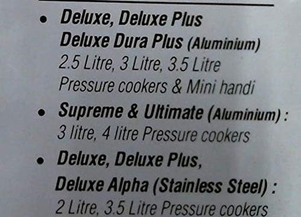 Prestige Pressure Cooker Gasket 60000, 180 mm