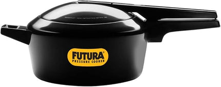 HAWKINS Futura Pressure Cooker, Hard Anodised Inner Lid Pressure Cooker, Small Cooker, Black