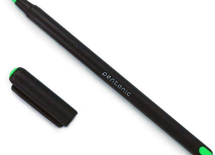 Pentonic Ball Pen Blister Pack | 0.7 mm Tip Size | Smooth Writing, Sleek Matte Finish | Use For School, office | Black Body, Multicolor Ink, Pack of 10