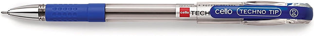Cello Ball pen Pack of 10 (Techno Tip(Blue))