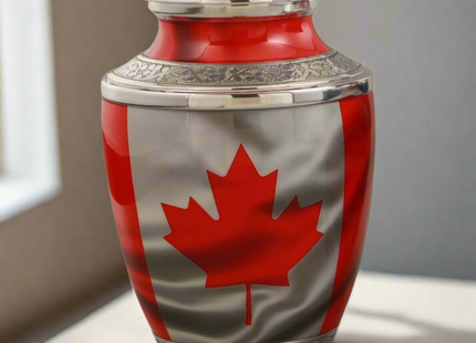 Royal Rapture Urn for ashes Cremation Memorial Funeral Love Urns Decorative Adult Human Child Flag Design USA UK Mexico Canada 10" Large (RJM04)