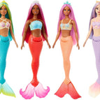 HRR02 - Barbie Fashionistas Curvy Doll - Vibrant Blue Hair & Floral Outfit, Inclusive Bo