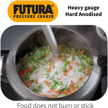 Hawkins Futura Hard Anodised Cooker with Induction Compatible Base for Gas and Electric Stove
