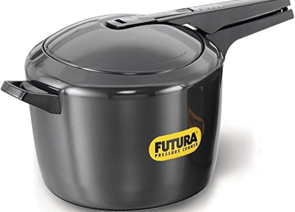 HAWKINS Futura Pressure Cooker, Hard Anodised Inner Lid Pressure Cooker, Small Cooker, Black