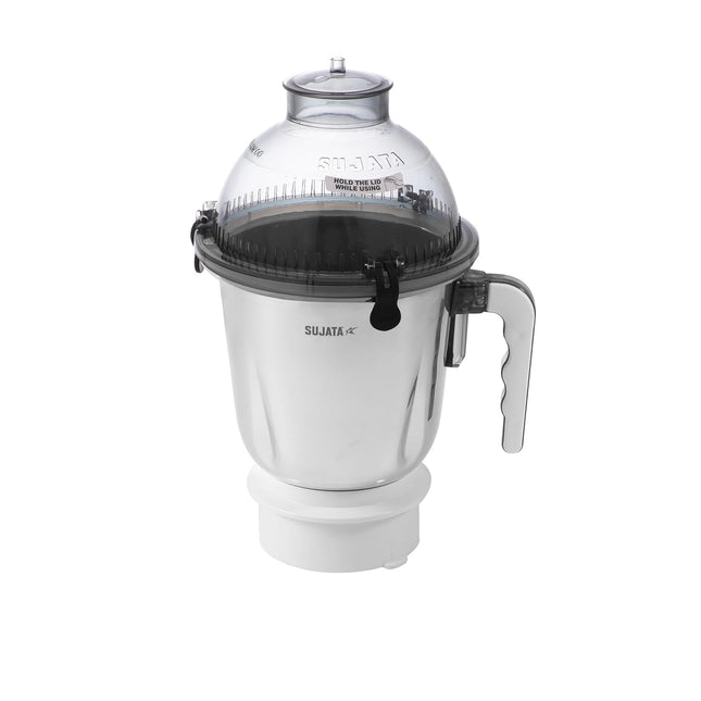 Sujata Dome Steel Jar, 1500 ml, (White)