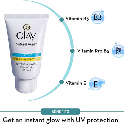 Olay Natural White Natural Aura Day Cream 40ml Face Moisturiser Brightening Cream