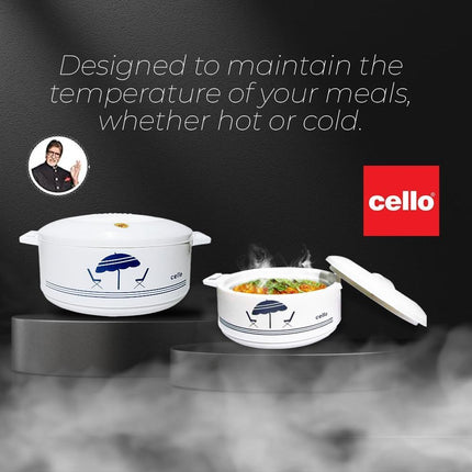 Cello Chef Deluxe 1250ml Insulated Hot Pot Casserole Food Warmer CE-1500 Cooler Thick Durable Base