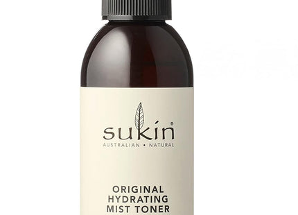 Sukin Signature Hydrating Mist Toner 125ml Alcohol-Free Face Toner Spray with Chamomile & Rosewater, Soothing, Hydrating & Refreshing, Vegan & Cruelty-Free