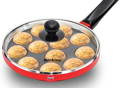 HAWKINS Nonstick Appe Pan with Glass Lid 12 Cups Diameter 20 cm Standard