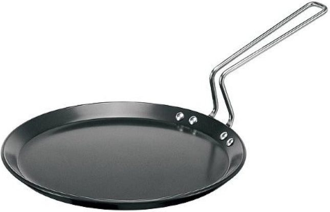 Hawkins Futura Hard Anodised Flat Tava (Griddle), 26 cm, Induction Base, Black